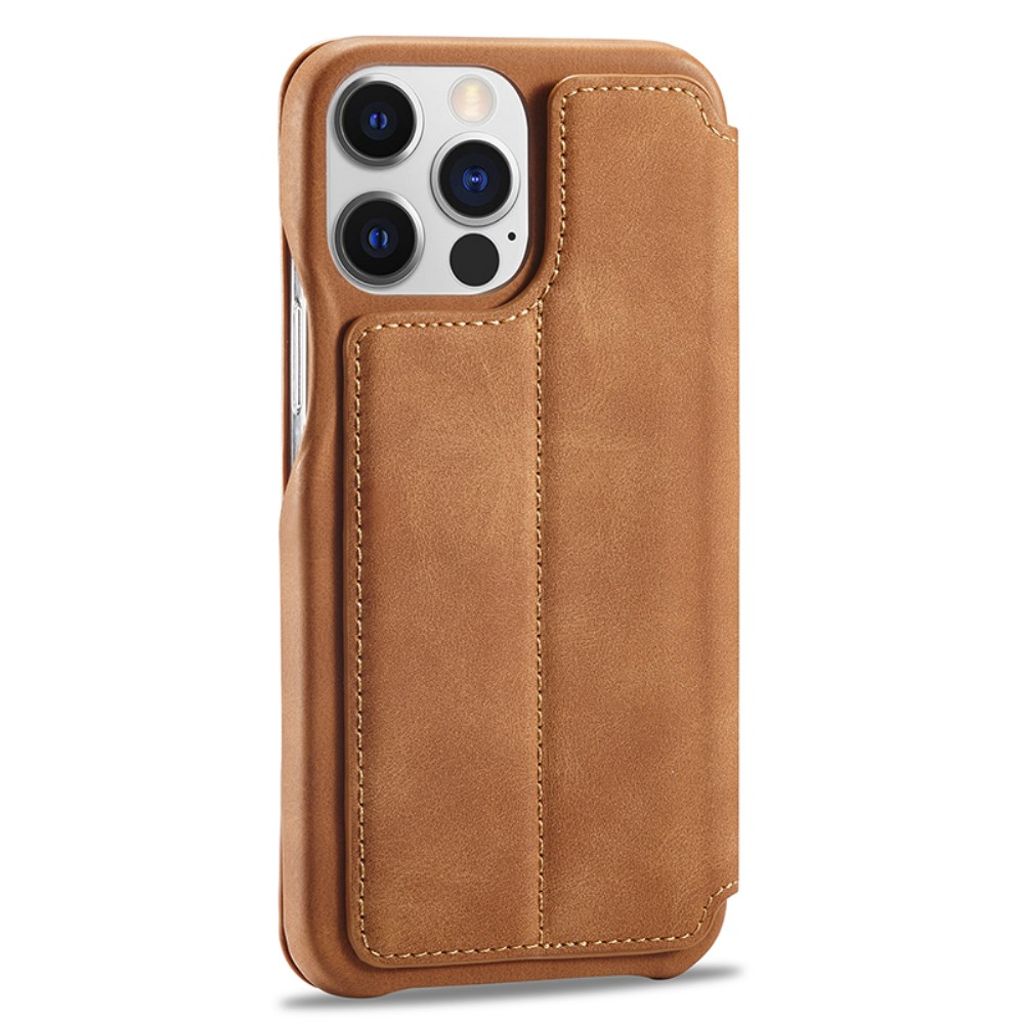 LC.IMEEKE iPhone 15 Pro Max Fodral med Stativ - Brun