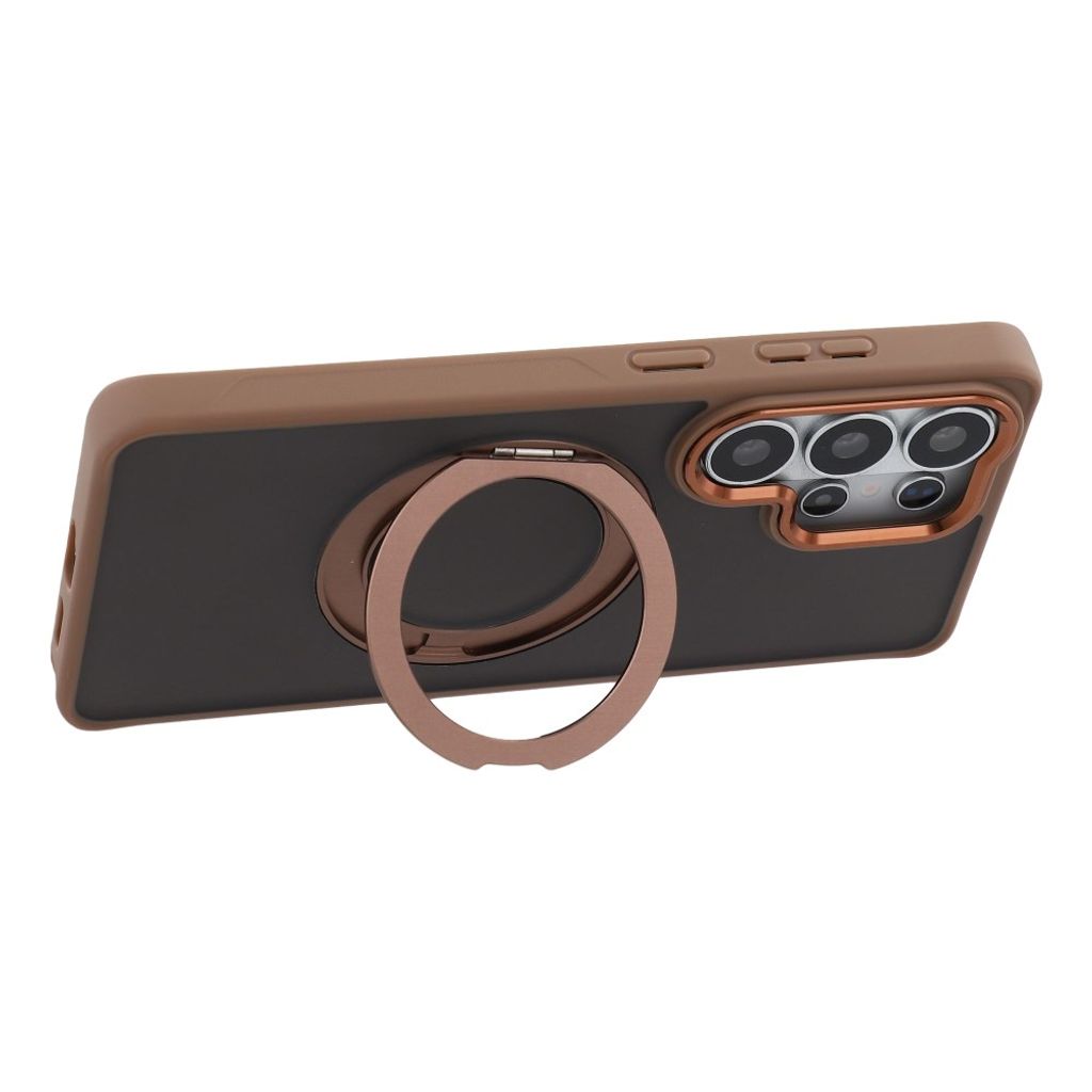 Samsung Galaxy S26 Ultra MagSafe Deksel med ringstativ - Brun
