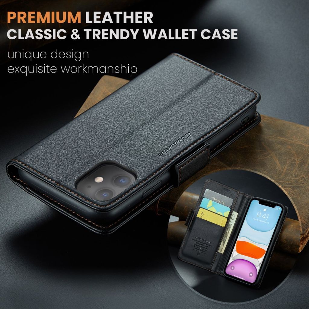 CASEME iPhone 11 Etui med Kortplads - Sort