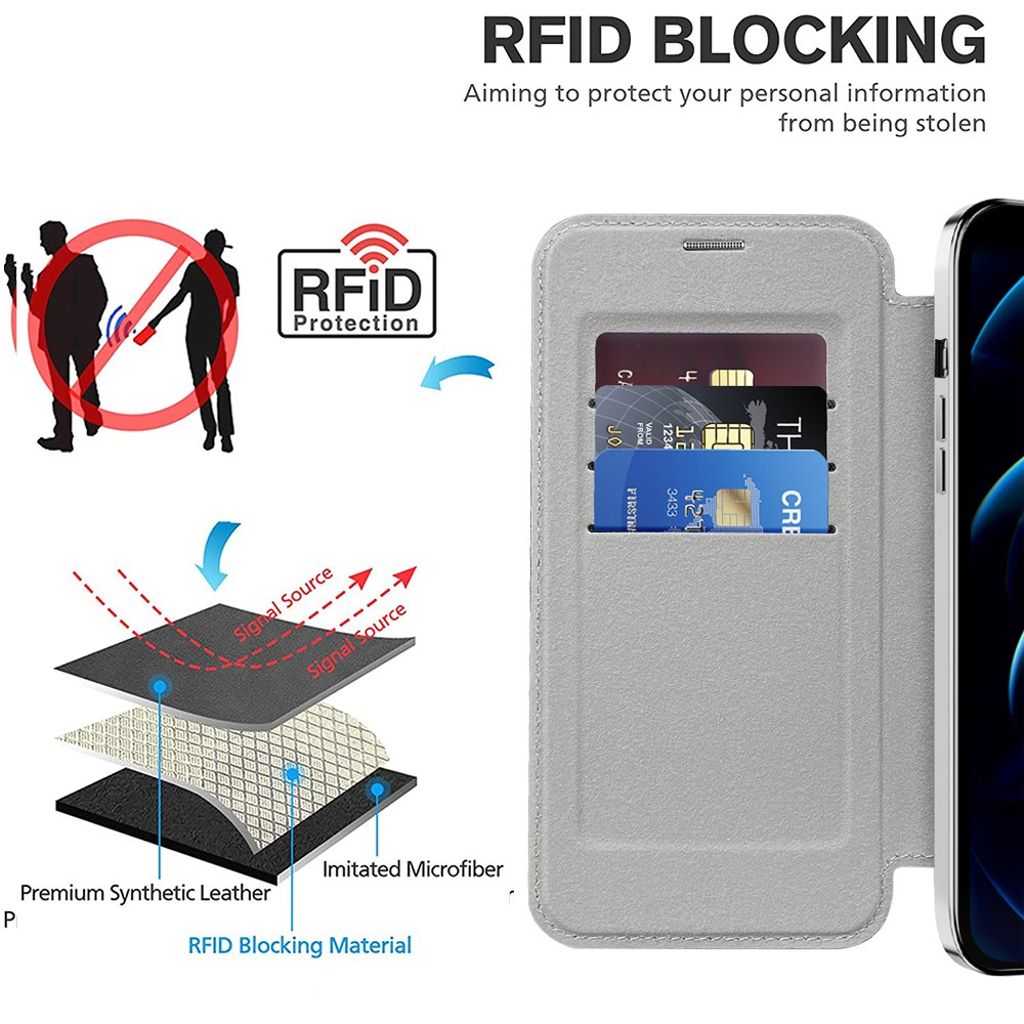 iPhone 12 Pro Max Etui med MagSafe - Sølv