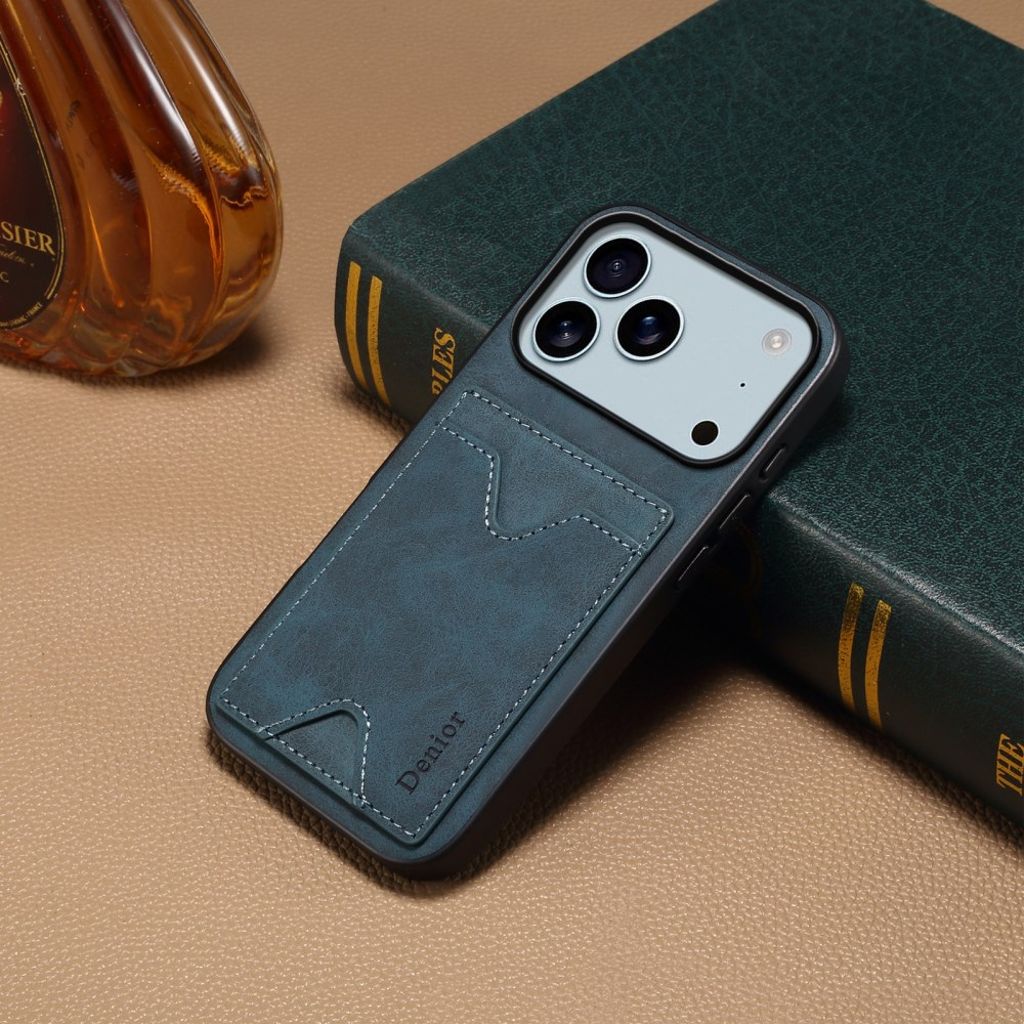 DENIOR iPhone 17 Pro Max Case with Stand - Blue