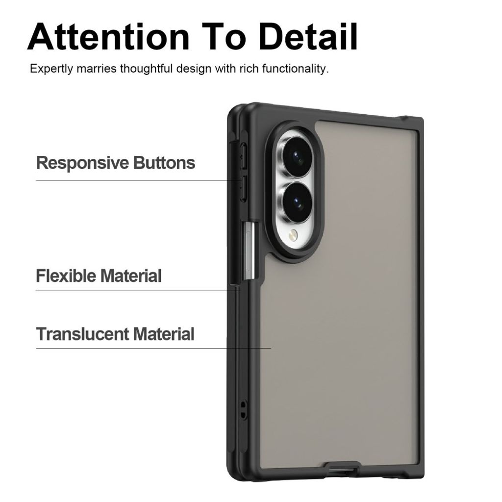 Samsung Galaxy Z Fold8 Matteret Cover - Sort