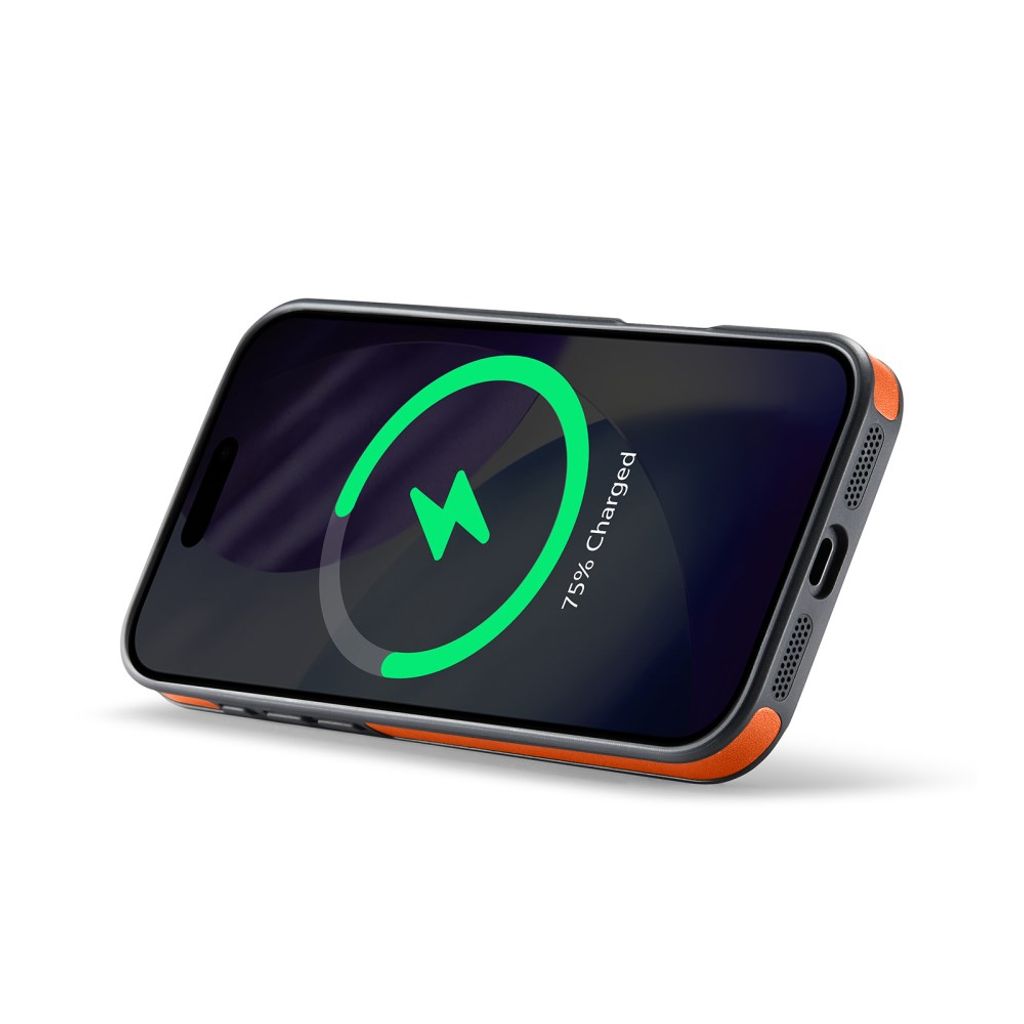 MAGKING K1 iPhone 18 Pro / 17 Pro MagSafe Skal i PU-läder - Orange