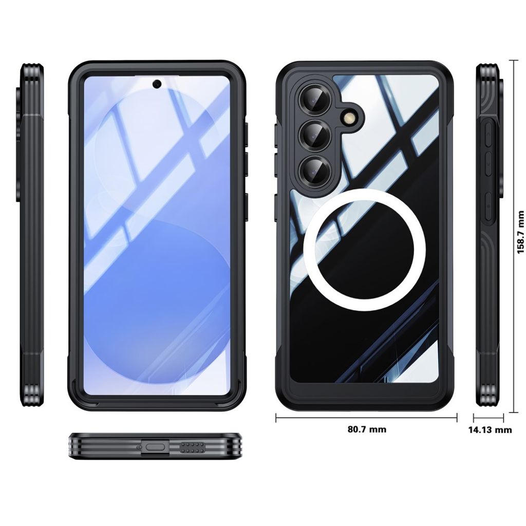 Samsung Galaxy S26 MagSafe Deksel med Skjermbeskytter - Svart