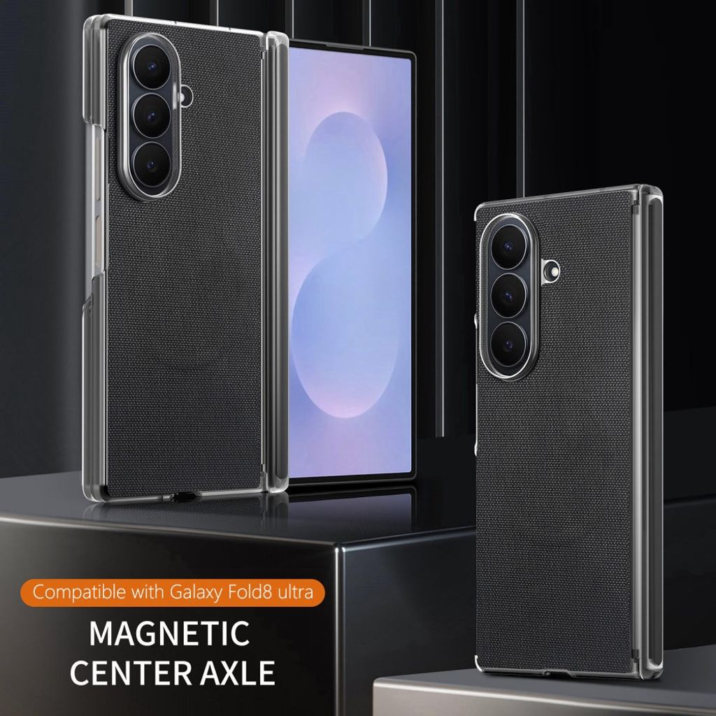 Samsung Galaxy Z Fold8 Ultra MagSafe Kuori PU-nahkaa - Musta