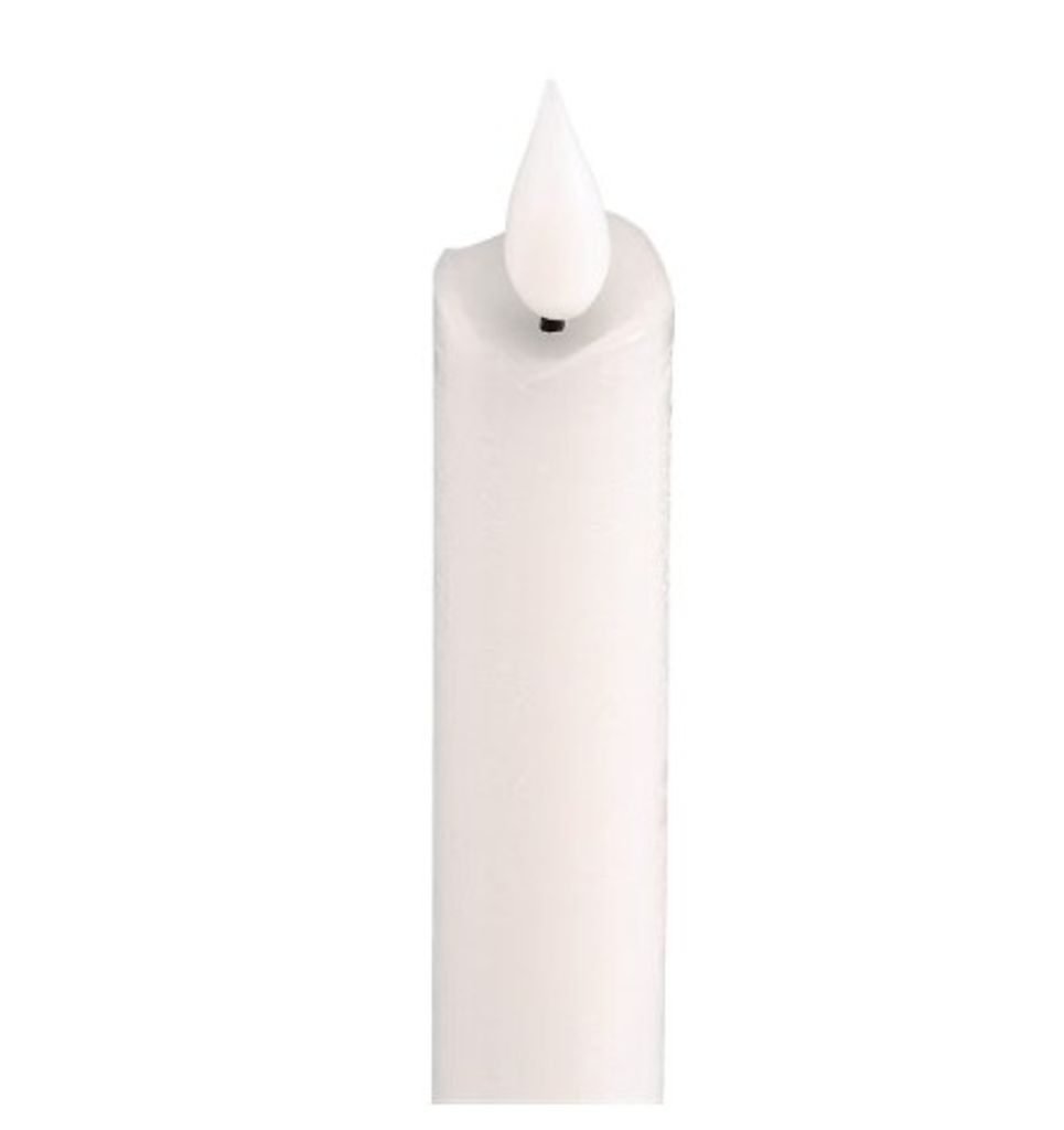 LED Adventskaarsen Wit 4-pack op Batterijen met Timer
