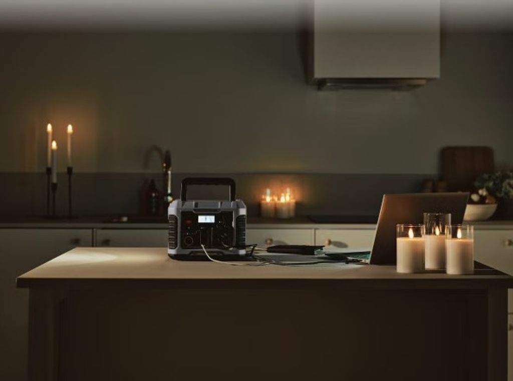 LED Dinerkaarsen Grijs 24cm 2-pack op Batterijen met Timer