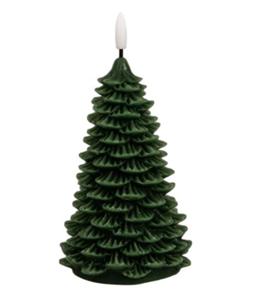 Northlight LED Kerstboomkaars Groen 15cm met Timer