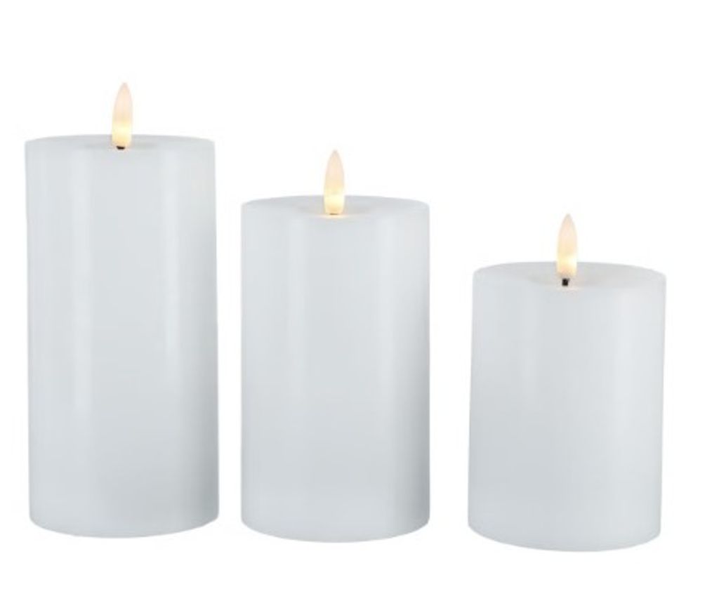 Northlight LED Stompkaarsen 3-pack met Timer en Touch