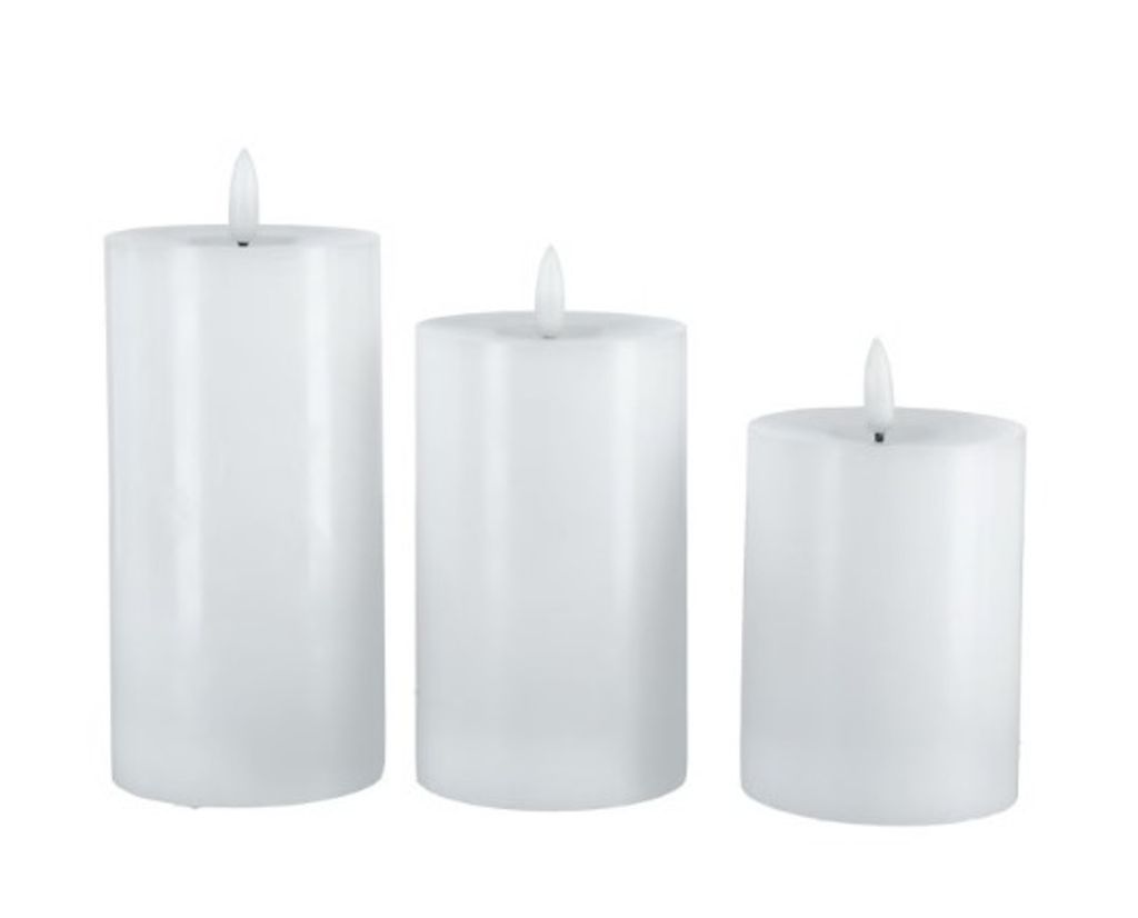 Northlight LED Stompkaarsen 3-pack met Timer en Touch
