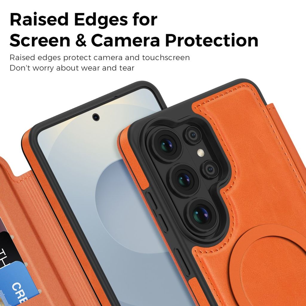 Samsung Galaxy S26 Ultra MagSafe Lompakkokotelo - Oranssi