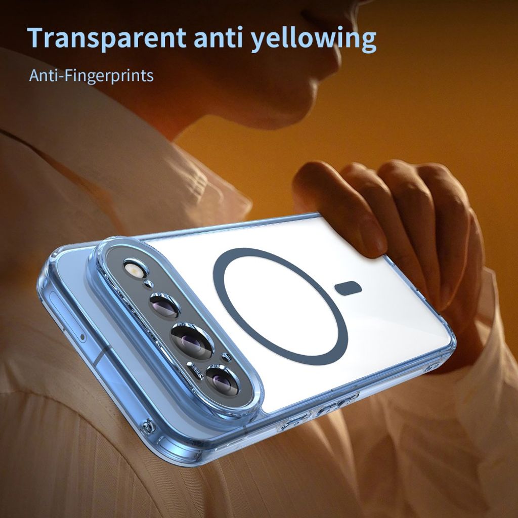 Google Pixel 11 Pro XL MagSafe Skal - Transparent Blå