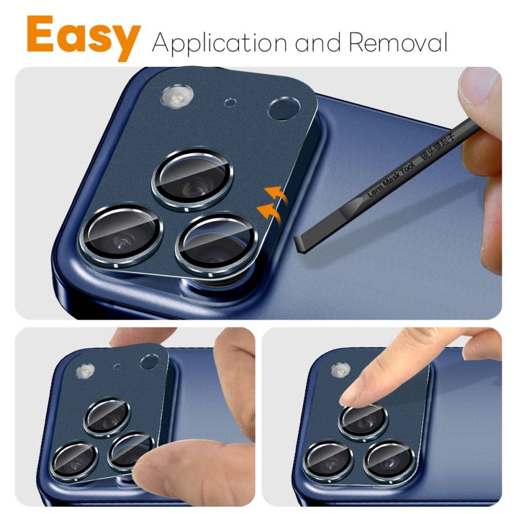 NORTHJO iPhone 17 Pro Max Lens protector - Blue