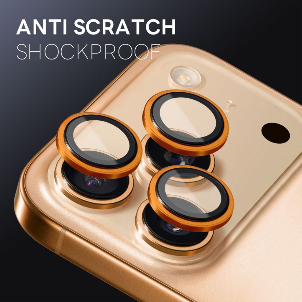 NORTHJO iPhone 17 Pro Max / 17 Pro Lens protector 9H - Orange