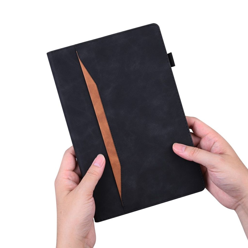 Samsung Galaxy Tab S12 Plus Folio flip cover med kortlommer - Sort