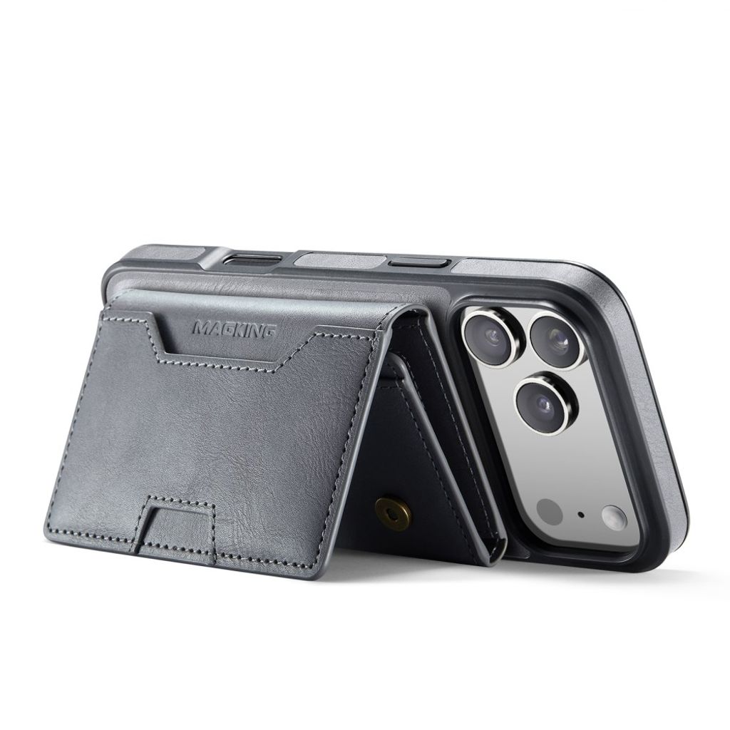 MAGKING iPhone 18 Pro Max/17 Pro Max MagSafe Kuori irrotettavalla lompakolla - Harmaa