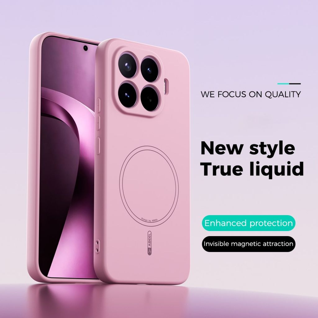 ABEEL Xiaomi 17T Pro Silikonskal med MagSafe - Rosa