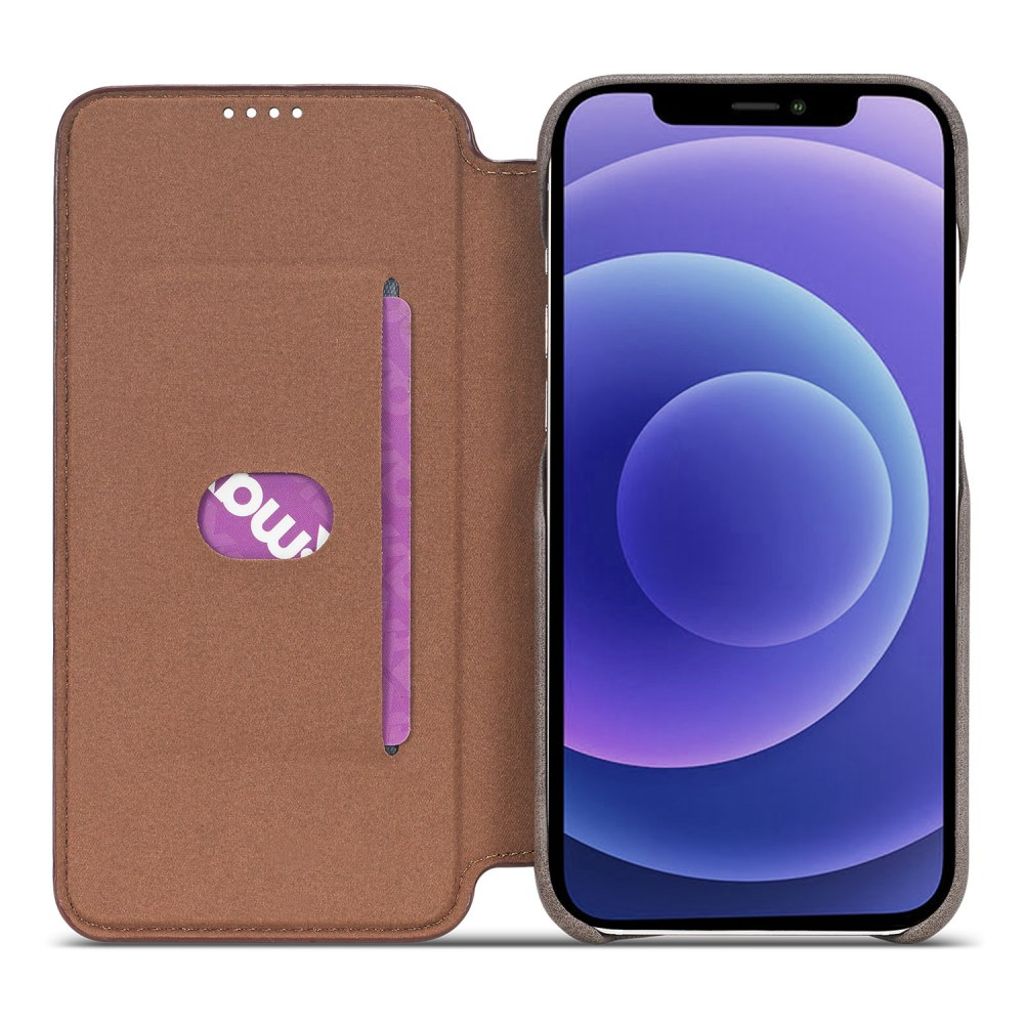 LC.IMEEKE iPhone 13 Mini PU Leather Cover Card Slot – Coffee