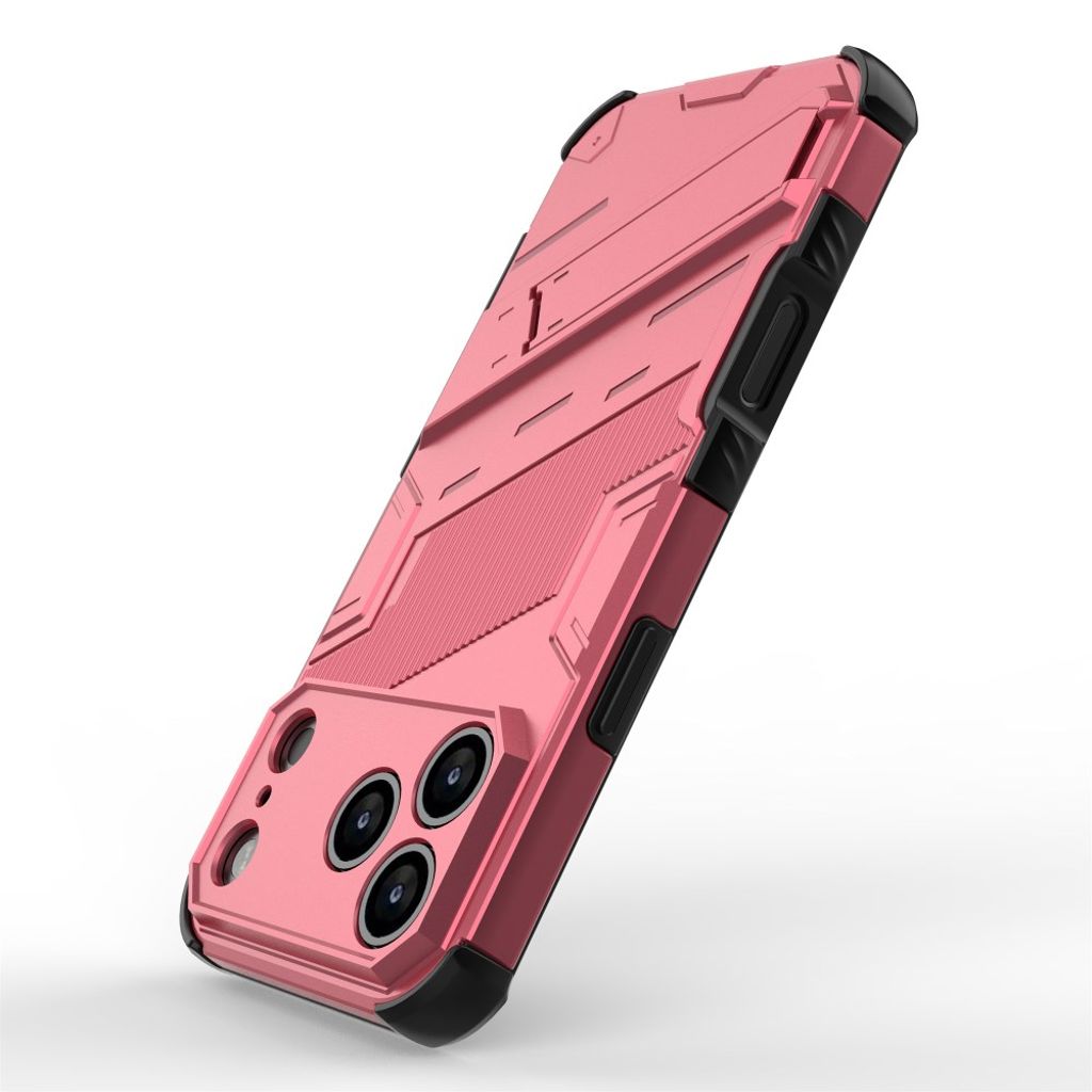 iPhone 17 Pro Max Deksel med Stativ - Rosa