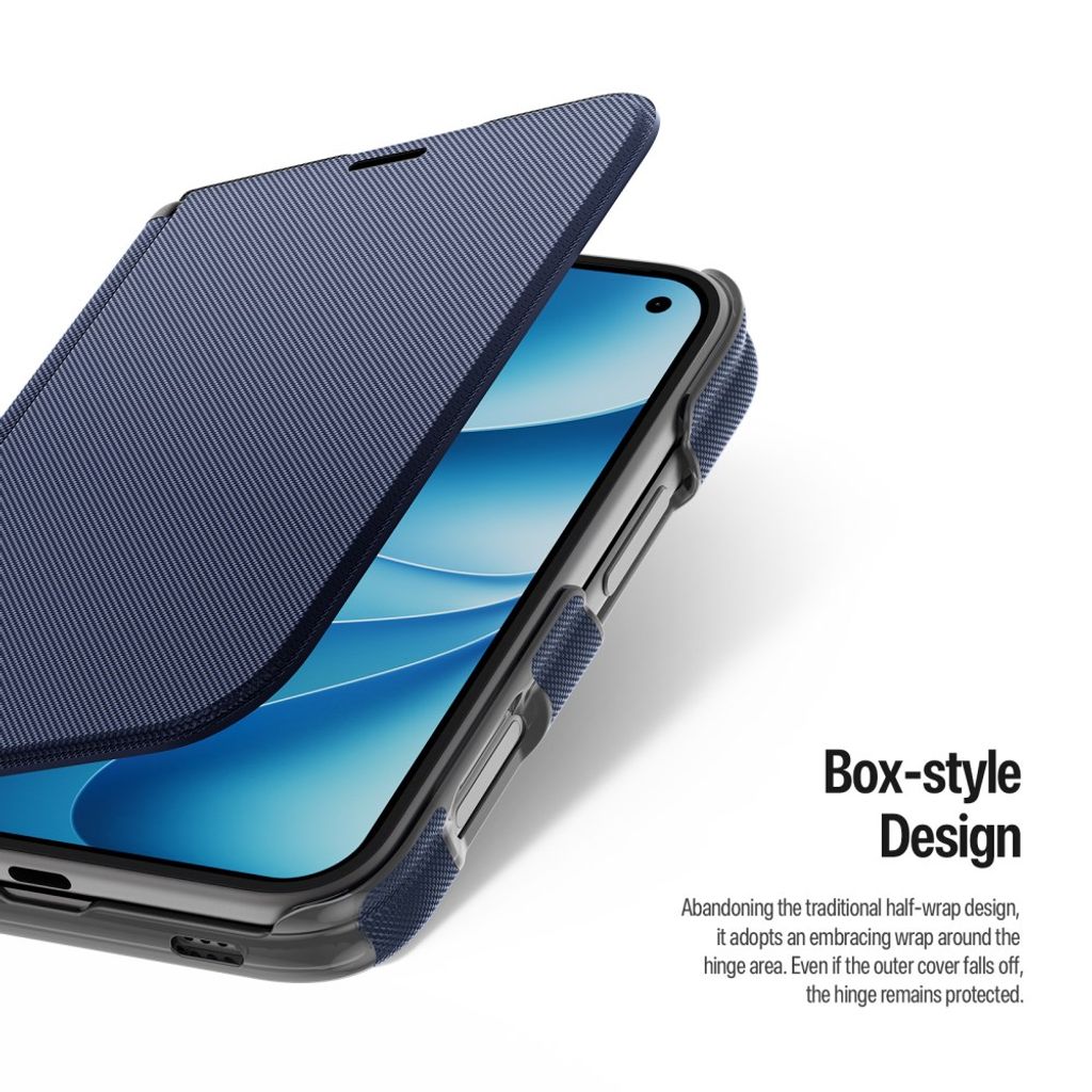 DUX DUCIS iPhone Duo Kotelo korttitaskulla - Sininen