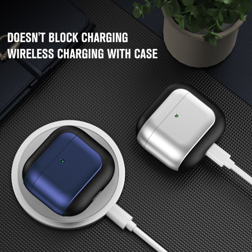 AirPods 4 TPU Skal Stötsäkert med Bärrem – Roséguld