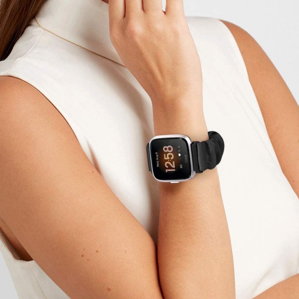 Apple Watch 38/40/41/42mm Urrem Scrunchie – Sort