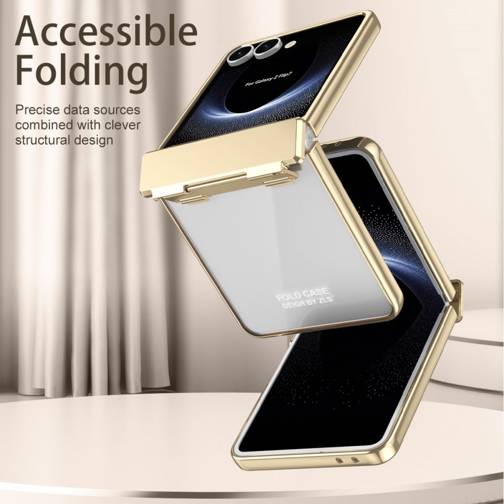 Samsung Galaxy Z Flip7 5G Skal med skärmskydd - Silver