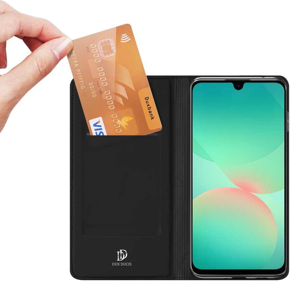 Dux Ducis Samsung Galaxy A27 5G Kotelo Korttipaikalla – Musta