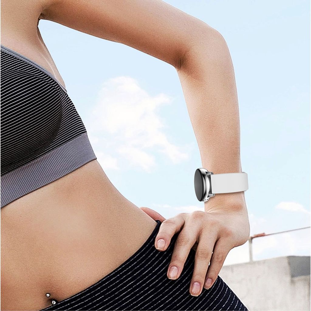 Garmin Vivomove/Forerunner 245/645 etc. Klockarmband Silikon – Vit