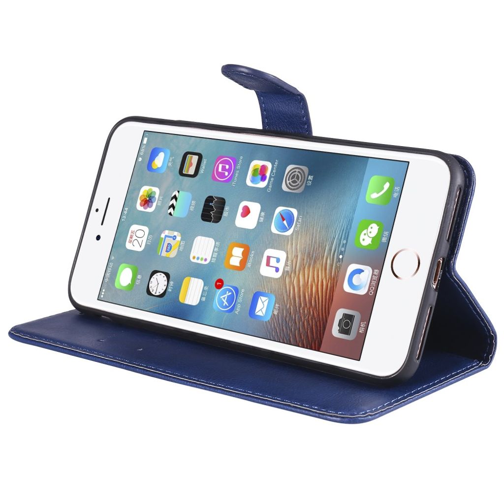 iPhone 7 Plus / 8 Plus Kotelo Korttipaikka - Sininen