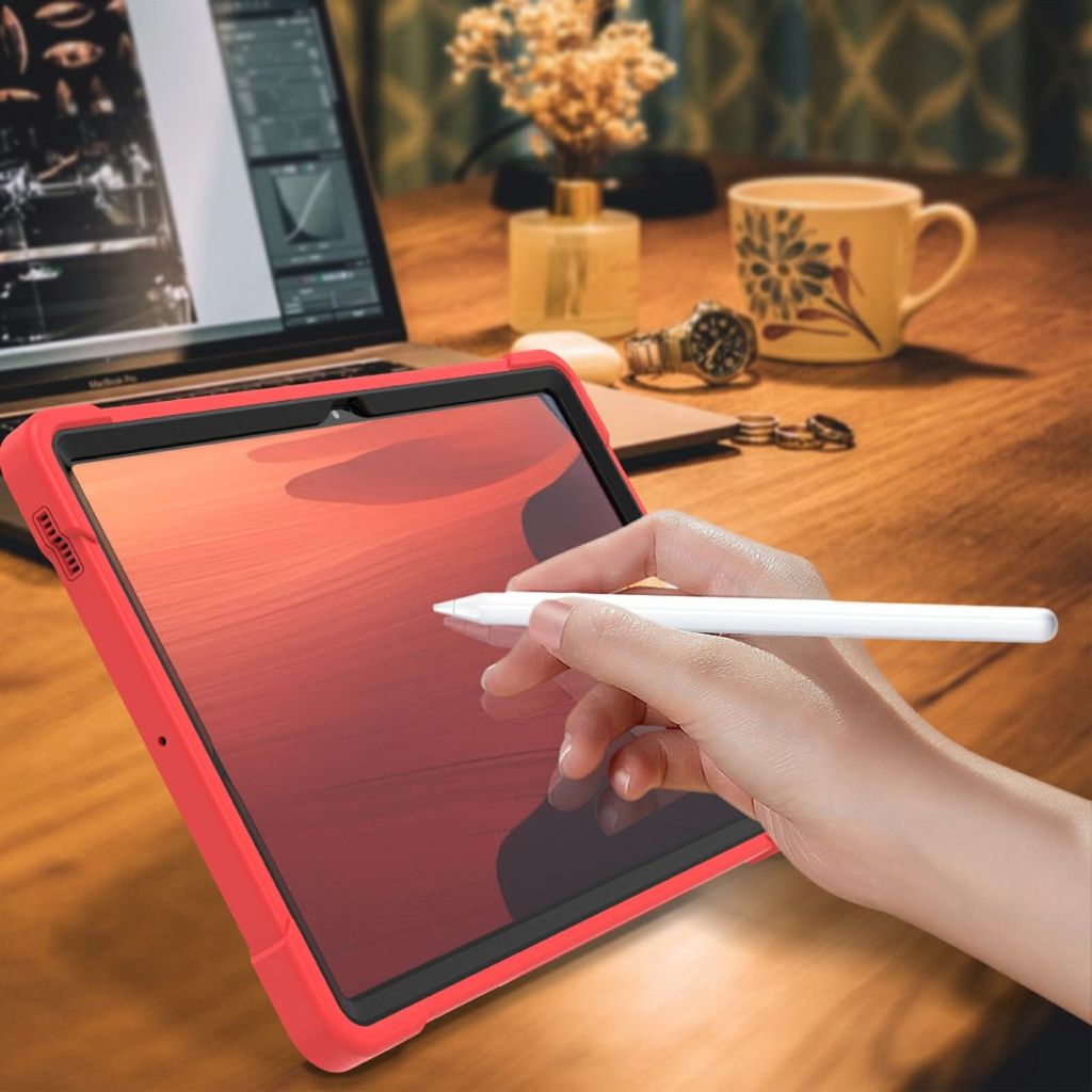 Samsung Galaxy Tab S10 FE Plus Case with Stand - Red