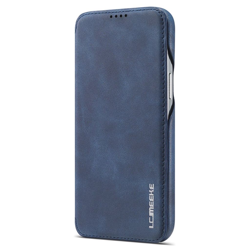 LC.IMEEKE iPhone 15 Wallet Cover Stand Card Holder - Blue