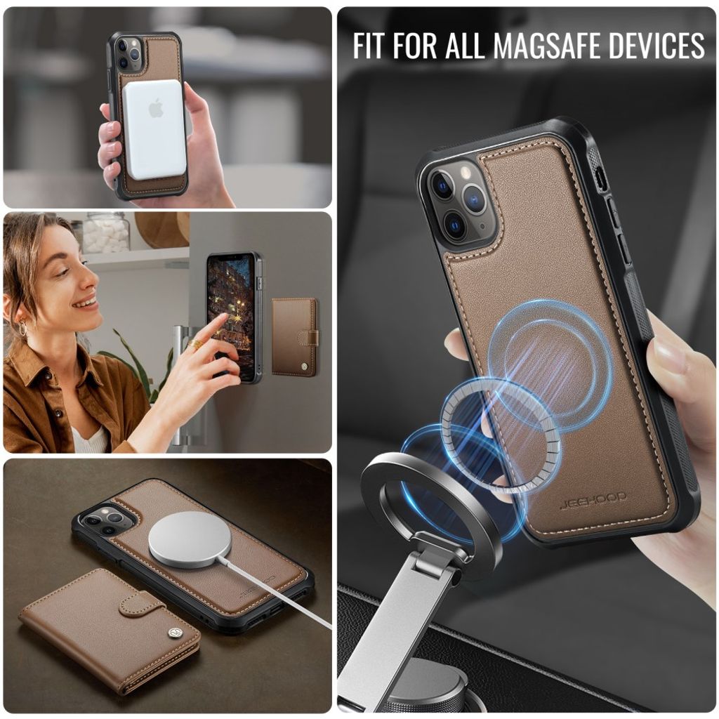 JEEHOOD iPhone 11 Pro Cover med MagSafe - Brun