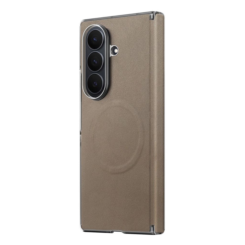 Samsung Galaxy Z Fold8 Ultra MagSafe Kuori PU-nahkaa - Beige