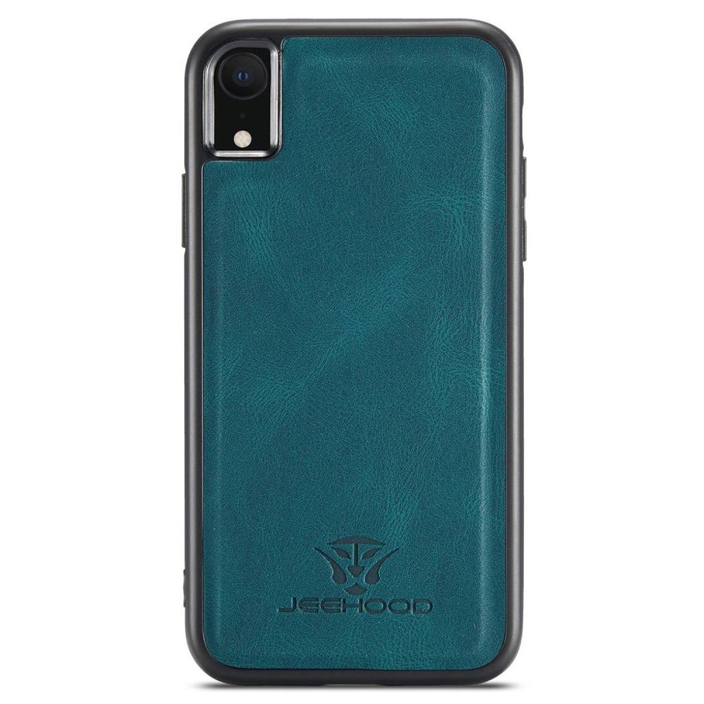 JEEHOOD Plånboksskal med avtagbart magnetiskt skal till iPhone XR – Grön
