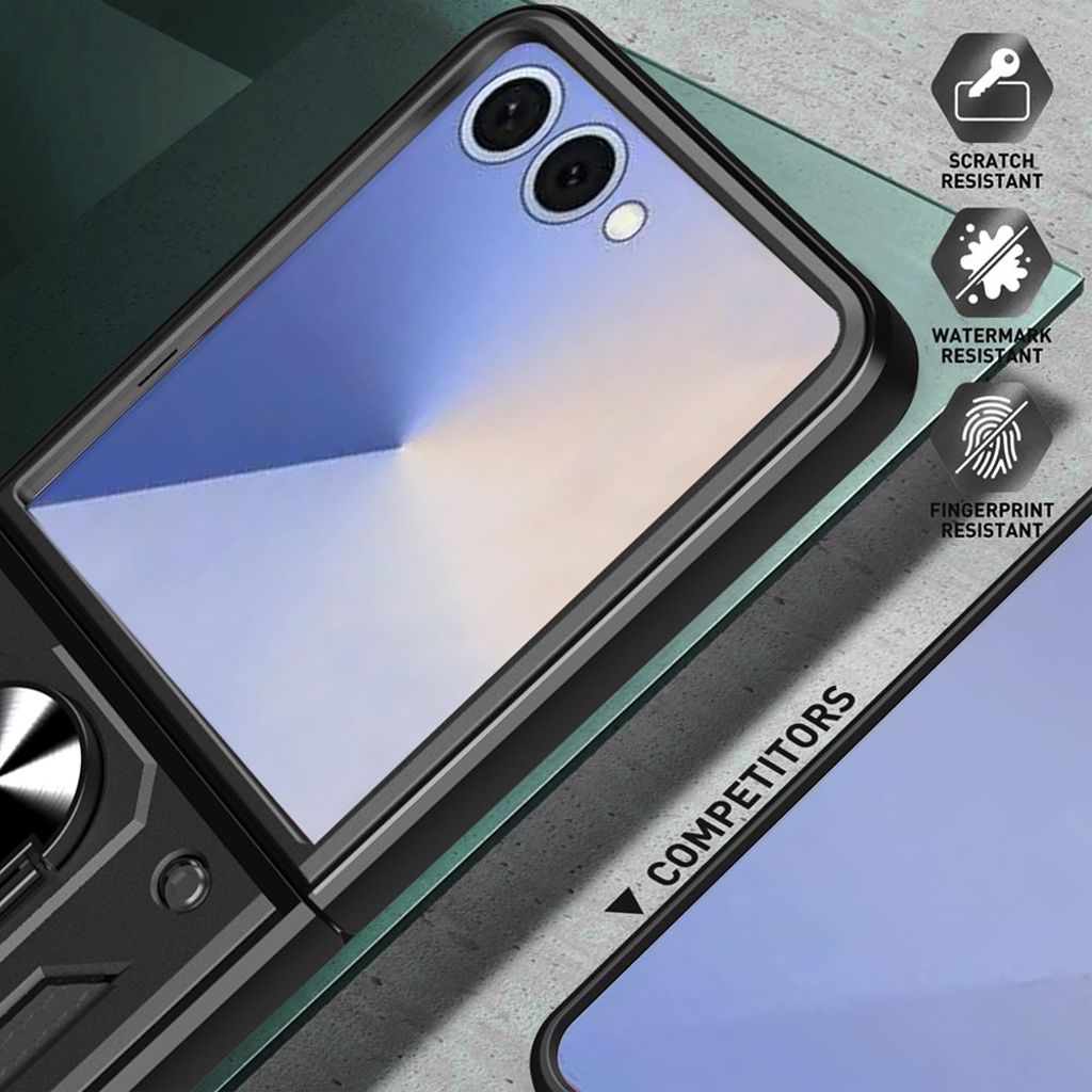 Samsung Galaxy Z Flip7 5G Cover med Stativ - Sølv