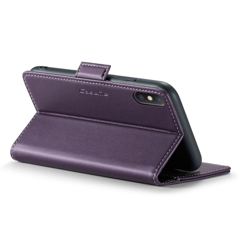 CASEME iPhone XS Max Pungetui RFID-blokerende – Lilla