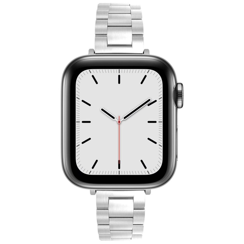 Apple Watch 38/40/41/42mm Urrem Tre-Link Design – Sølv