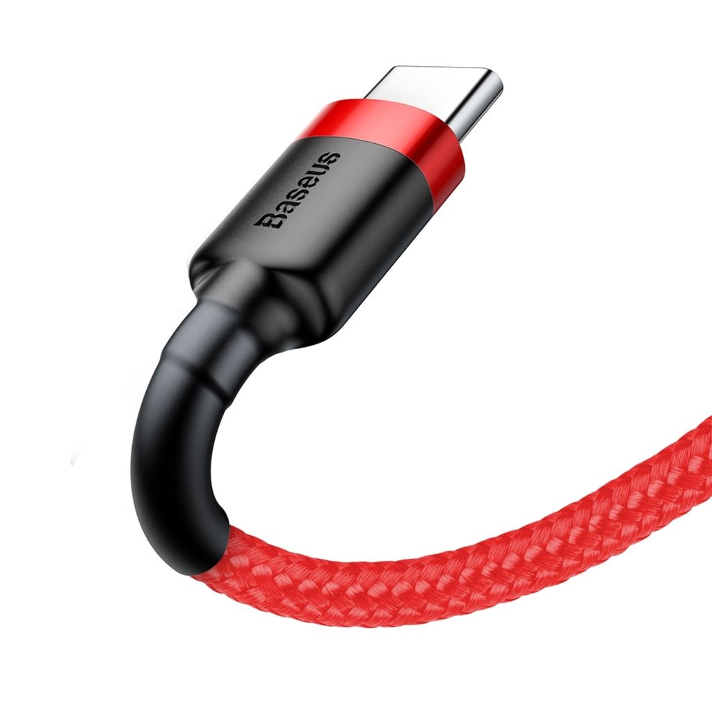 Baseus Cafule kabel USB til USB-C nylon QC3.0 2A 2M rød