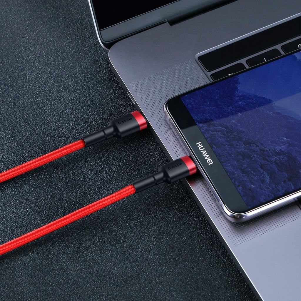 Baseus CATKLF-GG1 USB-C til USB-C kabel 60W 1m – sort og grå