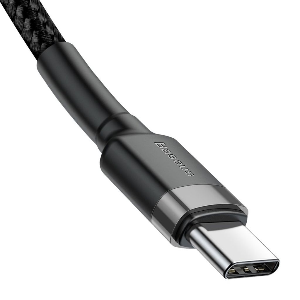 Baseus CATKLF-GG1 USB-C til USB-C kabel 60W 1m – sort og grå