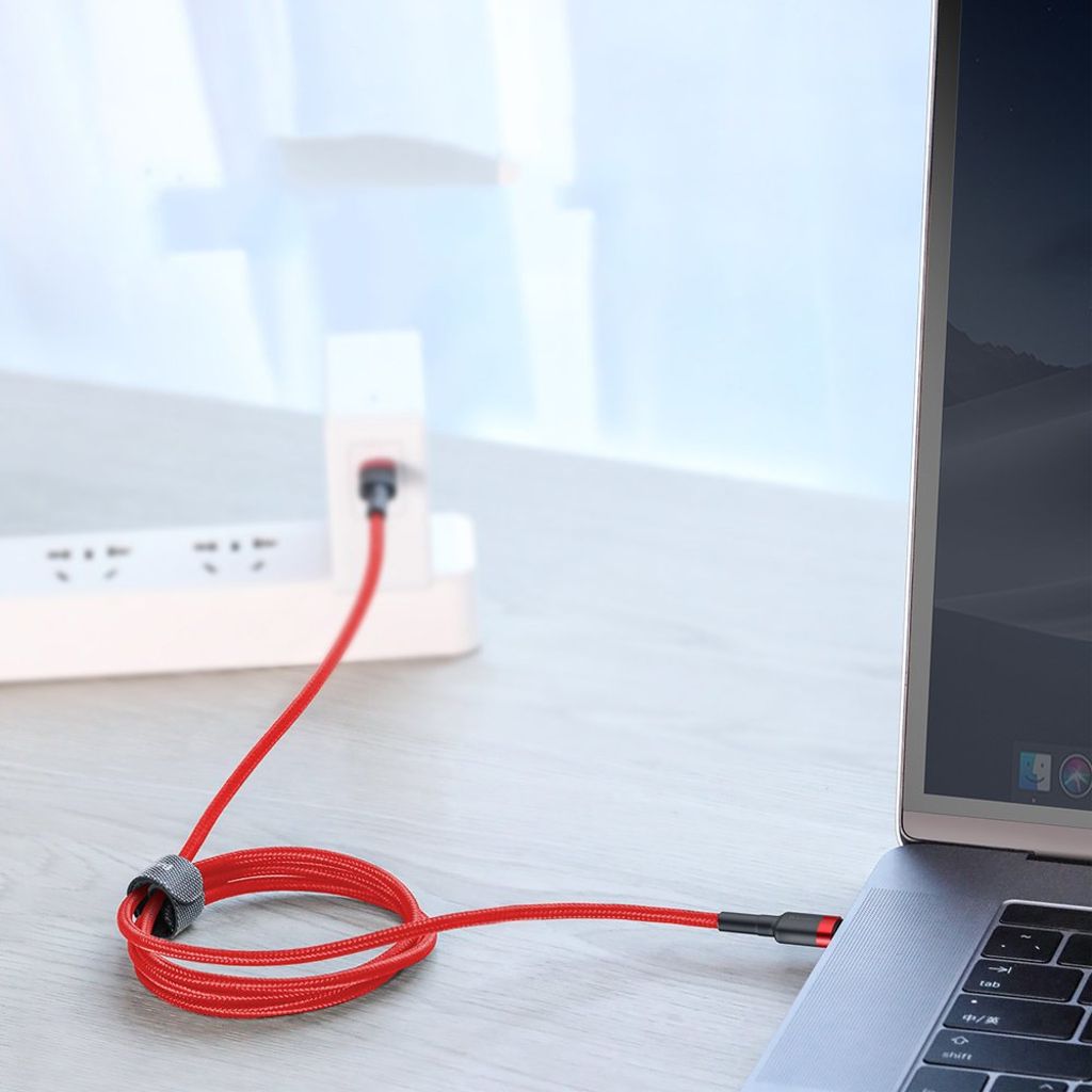Baseus USB-C til USB-C kabel 60W 2m – sort/grå