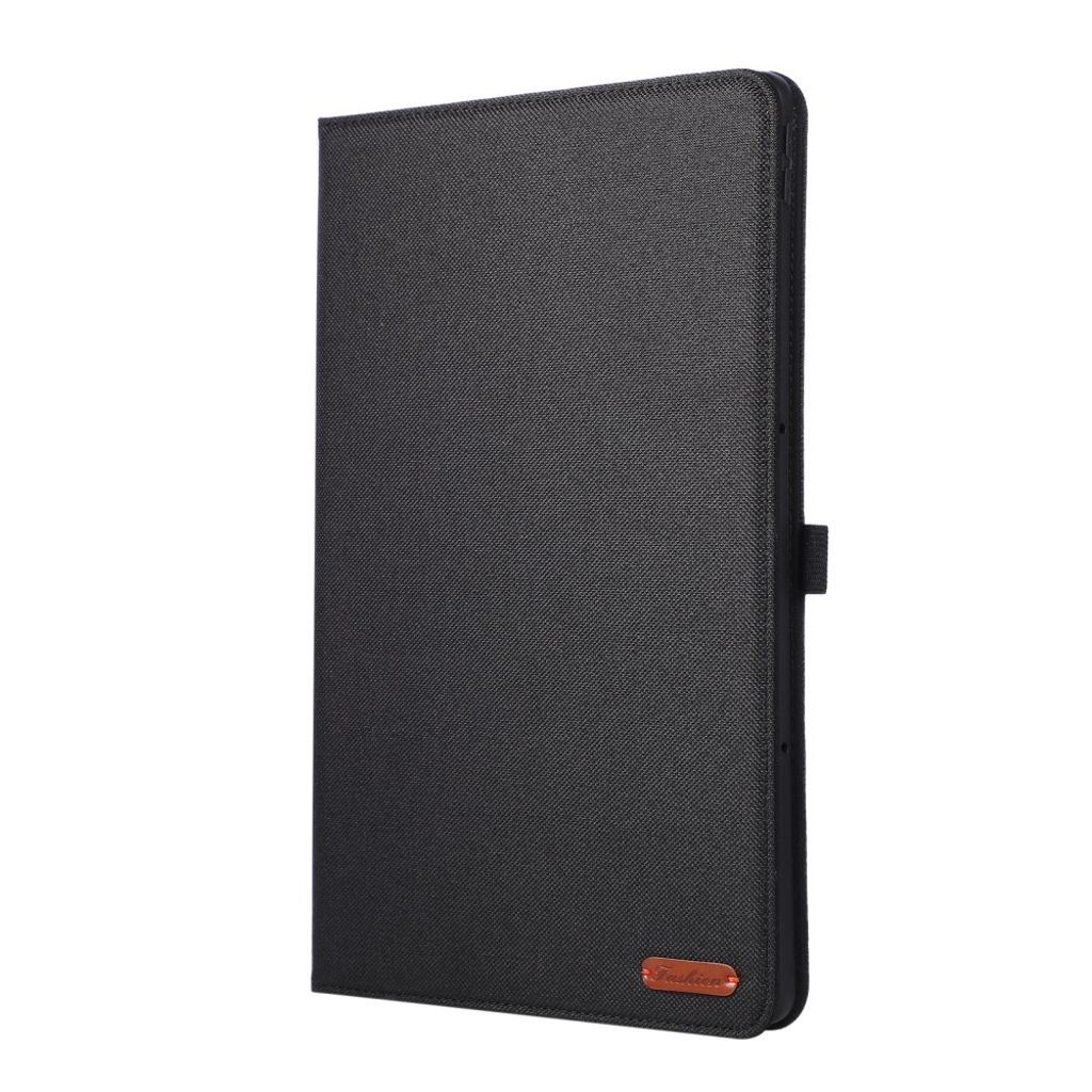Lenovo Idea Tab Plus Lommeboketui Stativ Kortspor Stofftekstur - Svart