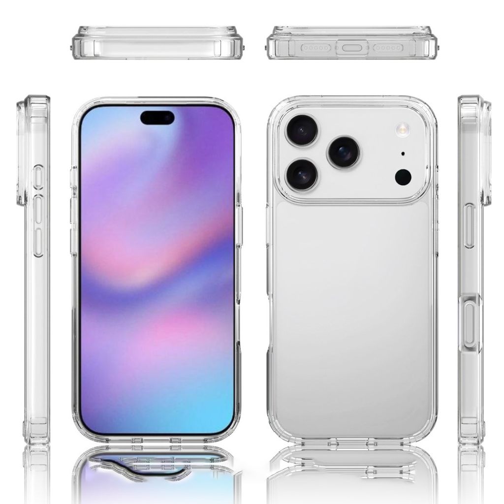 iPhone 18 Pro/17 Pro MagSafe deksel med akrylbakside - Svart