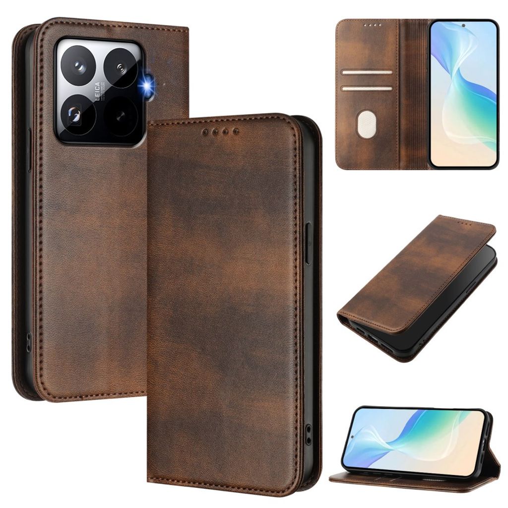 Xiaomi 15T Pro Kotelo Jalusta - Ruskea