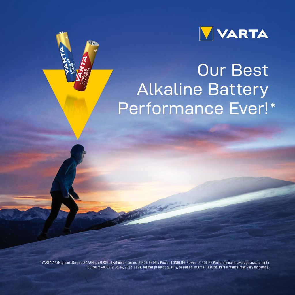 VARTA Longlife Max Power AAA batteri, 8-pak