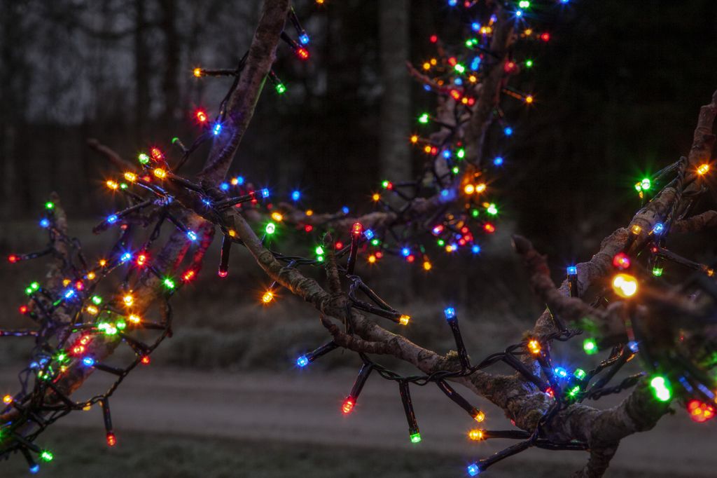 Blinkende Lyskæde Flashy – Flerfarvet 800 LED, 16 meter / Udendørs