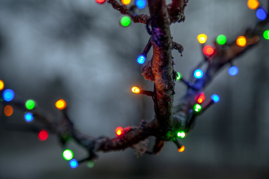 Blinkende Lyskæde Flashy – Flerfarvet 100 LED, 7 meter / Udendørs