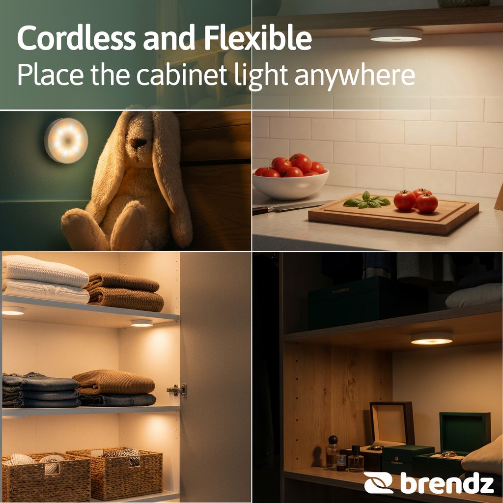 Brendz Elim Touch Uppladdningsbar LED-Skåpbelysning Vit 30lm USB-C