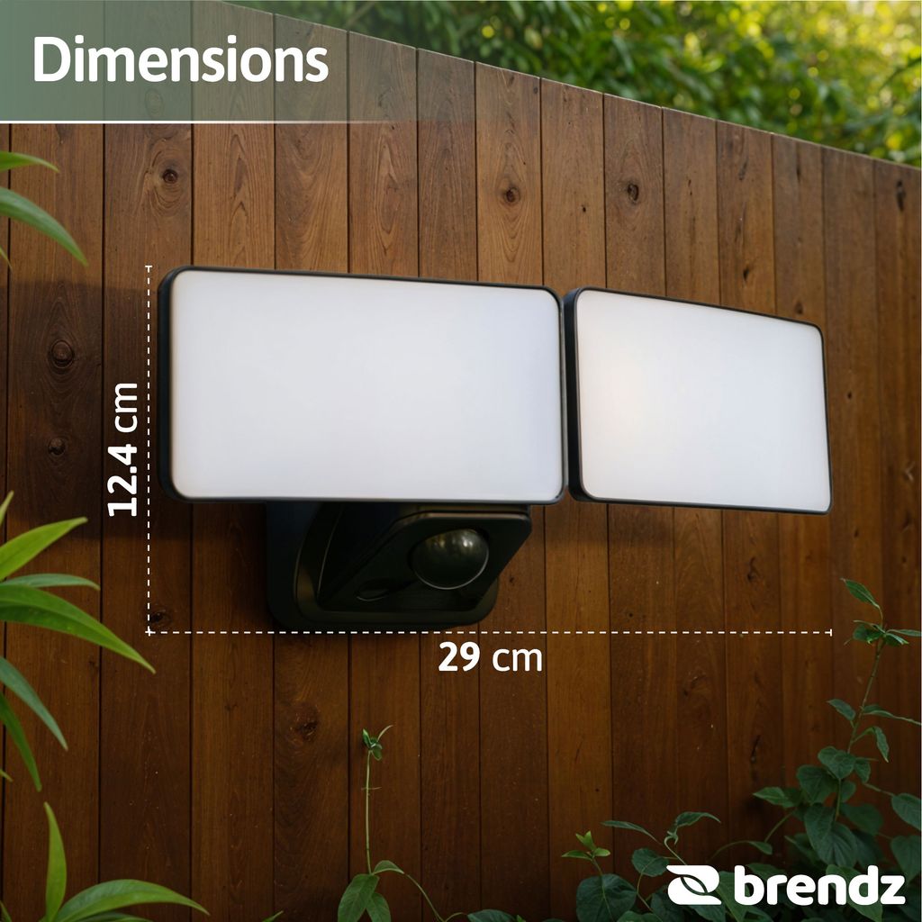 Brendz Skye Uppladdningsbar LED-Strålkastare med Rörelsesensor 600lm IP44